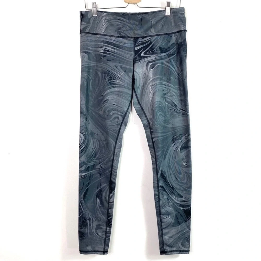 Alo Yoga Airbrush Full Length Legging in Marble Gray Size L